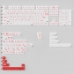 Morning C & Evening A 104+47 PC Frost Milk White Semitransparent Backlit Cool Keycaps Set Screen Printing